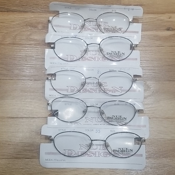 Wholesale lot of 5 vintage eyeglasses frames NUE - Picture 1 of 8